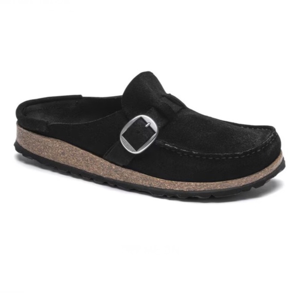 Birkenstock Buckley Suede Leather Clogs